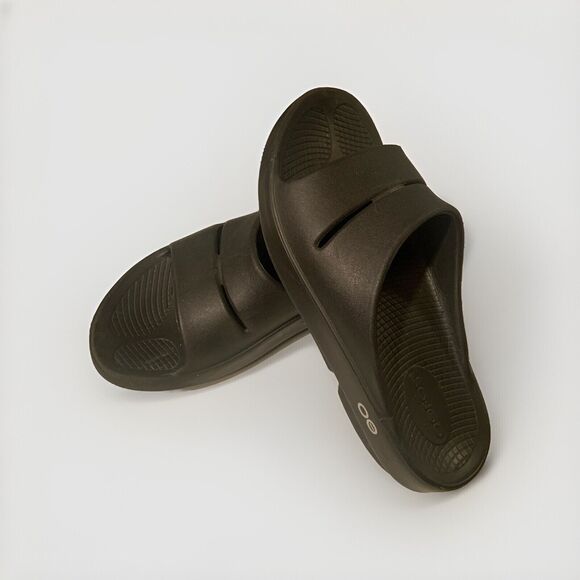 Oofos OOahh Recovery Slides Men’s 5/Women's 7 EU 38 Black Light Weight Unisex - Picture 2 of 6